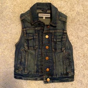 Express denim vest